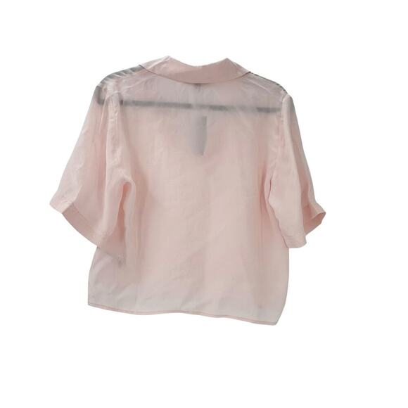 J. Crew Relaxed Fit Bungalow Popover Top Short Sleeve Crepe Delicate Bloom S NWT - Picture 5 of 10